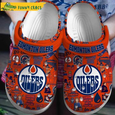 Edmonton Oilers NHL Crocband 3D Crocs Clog Shoes - Podhalastore